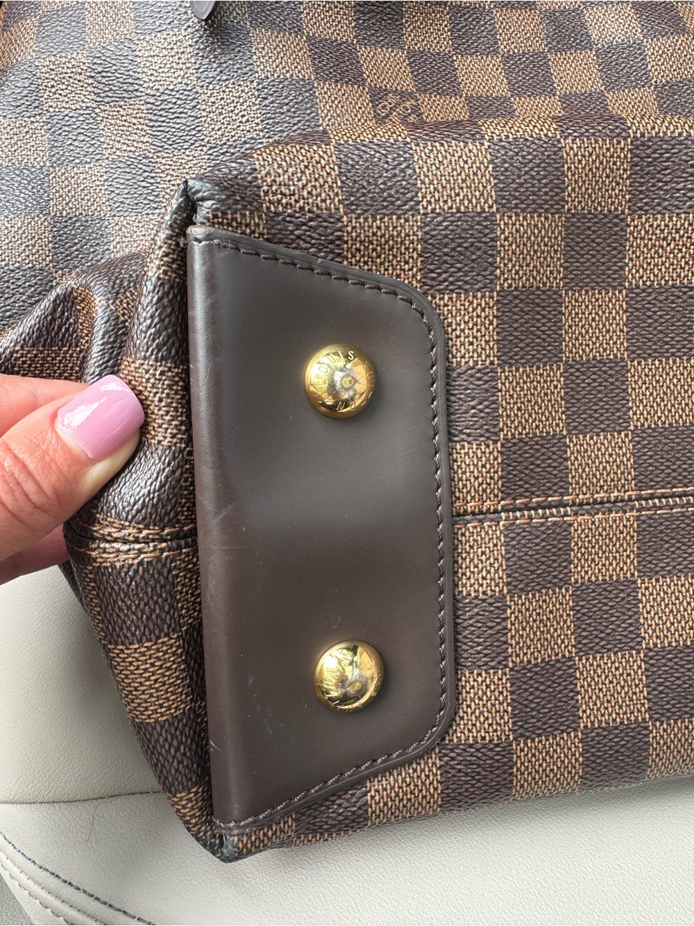 Louis Vuitton Duomo Hobo Ebene Damier Shoulder Bag - Picture 5 of 14
